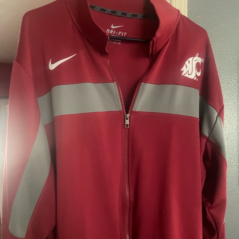Nike Red and Gray Athletic Jacket